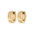 Boucles d'oreille cr&eacute;ole ruban en acier dor&eacute; diam&egrave;tre ext 13mm Artemare