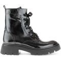 Bottines Gabor Bottines en cuir &agrave; talon d&eacute;croch&eacute; Noir