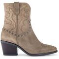 Bottines Gabor Bottines en cuir &agrave; talon d&eacute;croch&eacute; Beige