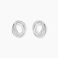 Boucles d'oreille sur Grenoble : Histoire d'Or Boucles D'Oreilles Puces Paros Argent Blanc