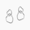 Histoire d'Or Boucles D'Oreilles Pendantes Paros Argent Blanc