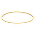 Bracelet en acier dor&eacute; fil rond 2mm - diam&egrave;tre 65mm
