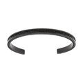 Bracelets sur Artemare : Bracelet homme rigide en acier PVD avec oxydes noirs