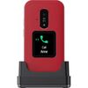 T&eacute;l&eacute;phone mobile DORO LEVAE30ROUGE