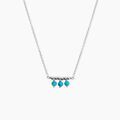 Histoire d'Or Collier Della Argent Blanc Turquoise