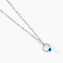 Histoire d'Or Collier Laelle Argent Blanc Turquoise