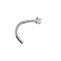 Piercing de nez en acier un oxyde blanc