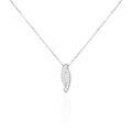 Colliers sur Grenoble : Histoire d'Or Collier Ange-line Argent Blanc Oxyde De Zirconium