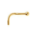 Piercing de nez en acier dor&eacute; Artemare