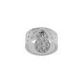 Bagues sur Artemare : Bague en acier pampille martel&eacute;e