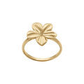 Bague en acier dor&eacute; fleur 16mm Artemare