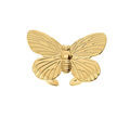 Bague en acier dor&eacute; jaune forme papillon taille r&eacute;glable Artemare
