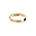 Alliance demi-jonc en acier dor&eacute; 3mm Artemare