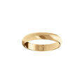 Alliance demi-jonc en acier dor&eacute; 4mm Artemare