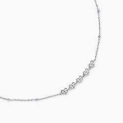 Histoire d'Or Collier Declaration Argent Blanc Oxyde De Zirconium