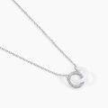 Colliers sur Grenoble : Histoire d'Or Collier Grizzel Argent Blanc Oxyde De Zirconium
