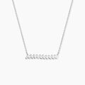 Colliers sur Grenoble : Histoire d'Or Collier Argent Blanc Joceius Oxydes De Zirconium