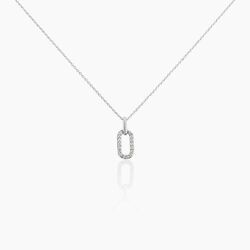 Histoire d'Or Collier Tracee Argent Blanc Oxyde De Zirconium