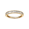 Bagues sur Artemare : Bague en vermeil avec rail d' oxydes baguettes blancs sertis