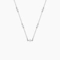 Colliers sur Grenoble : Histoire d'Or Collier Clova Argent Blanc Oxyde De Zirconium