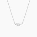 Colliers sur Grenoble : Histoire d'Or Collier Eclat d'Aurore Argent Blanc Oxyde De Zirconium