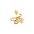 Bague en vermeil forme serpent enroul&eacute; Artemare