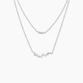 Colliers sur Grenoble : Histoire d'Or Collier Eclat d'Aurore Argent Blanc Oxyde De Zirconium