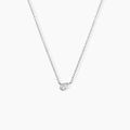 Colliers sur Grenoble : Histoire d'Or Collier Mini Pear Shape Argent Blanc Oxyde De Zirconium