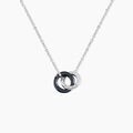 Histoire d'Or Collier Dina Argent Blanc C&eacute;ramique Et Oxyde De Zirconium