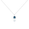Colliers sur Grenoble : Histoire d'Or Collier Argent Blanc Clover Verre Oxydes De Zirconium