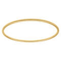 Bracelet en acier dor&eacute; fil rond 3mm - diam&egrave;tre 65mm