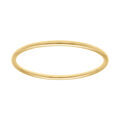 Bracelet en acier dor&eacute; fil rond 4mm - diam&egrave;tre 63mm