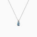 Histoire d'Or Collier Elowen Argent Blanc Pierre De Synthese