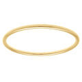 Bracelet en acier dor&eacute; fil rond 4mm - diam&egrave;tre 65mm