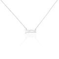 Histoire d'Or Collier Argent Blanc Astro