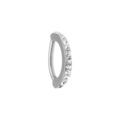 Piercing sur Artemare : Piercing nombril en acier rail d'oxydes blancs