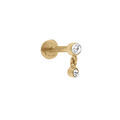Piercing oreille en acierdor&eacute; helix, tragus oxydes sertis clos Artemare