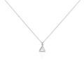 Histoire d'Or Boucles D'oreilles Puces Cubik Argent Blanc