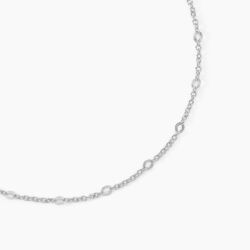 Histoire d'Or Collier Leodie Argent Blanc
