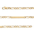 Gourmettes sur Artemare : Gourmette en vermeil maille 1+2 prestige 4mm - 18cm
