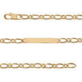 Gourmettes sur Artemare : Gourmette en vermeil maille figaro 1+1 hawai 5mm - 18cm