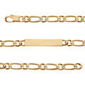 Gourmettes sur Artemare : Gourmette en vermeil maille figaro 1+1 hawai 6mm - 18cm