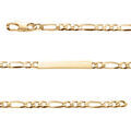 Gourmette en vermeil maille figaro 1+3 hawai 5mm - 18cm Artemare