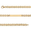 Gourmettes sur Artemare : Gourmette en vermeil 4mm maille fine marine - 18cm