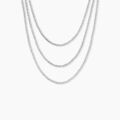 Colliers sur Grenoble : Histoire d'Or Collier Janelle Argent Blanc