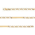 Gourmettes sur Artemare : Gourmette en vermeil maille 1+1 4mm - 18cm