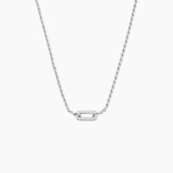 Histoire d'Or Collier Lucienne Argent Blanc