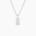 Colliers sur Grenoble : Histoire d'Or Collier Pulse Argent Blanc