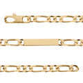 Gourmette en vermeil prestige 1+2 6mm - 18cm Artemare
