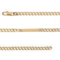 Gourmettes sur Artemare : Gourmette en vermeil maille gourmette 4mm diamant&eacute; etoile - 18cm